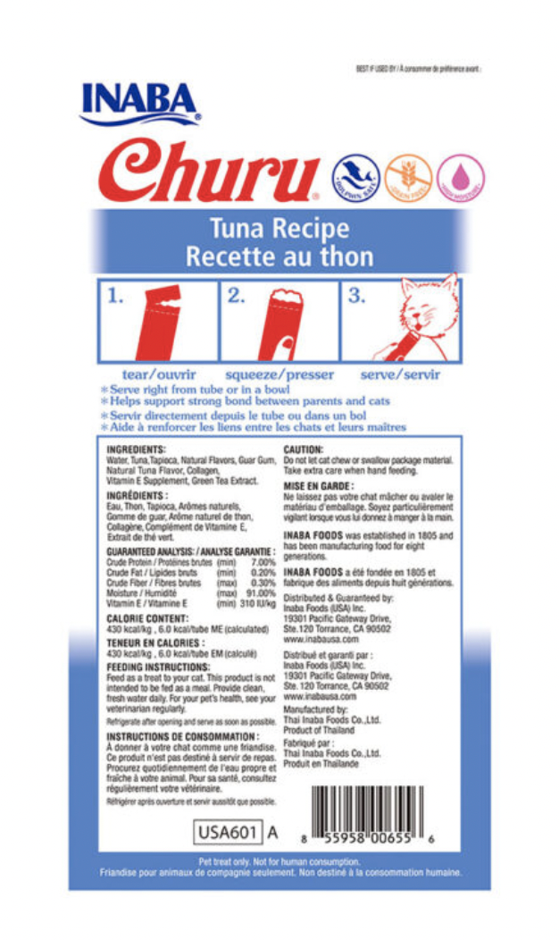 CHURU - Churu Receta de Atún PACK 3 BOLSAS