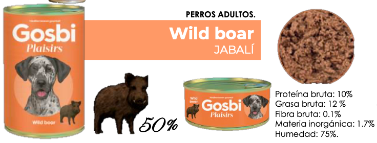 PLAISIRS Wild Boar Paq. 6 Pzas. - GOSBI