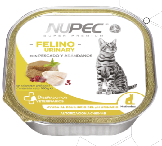 NUPEC - ALIMENTO HUMEDO FELINO URINARY 100 GR. 4 PZAS