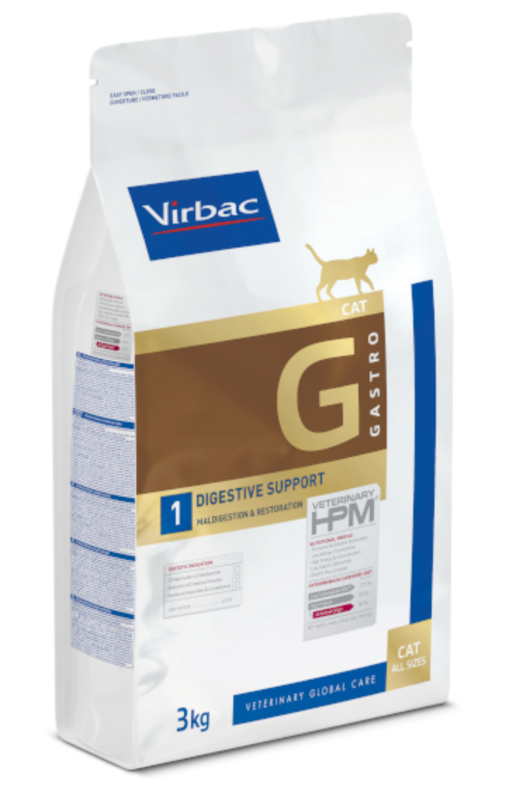 VETERINARY HPM CAT DIGESTIVE SUPPORT - PARA TRASTORNOS DIGESTIVOS 3 KG