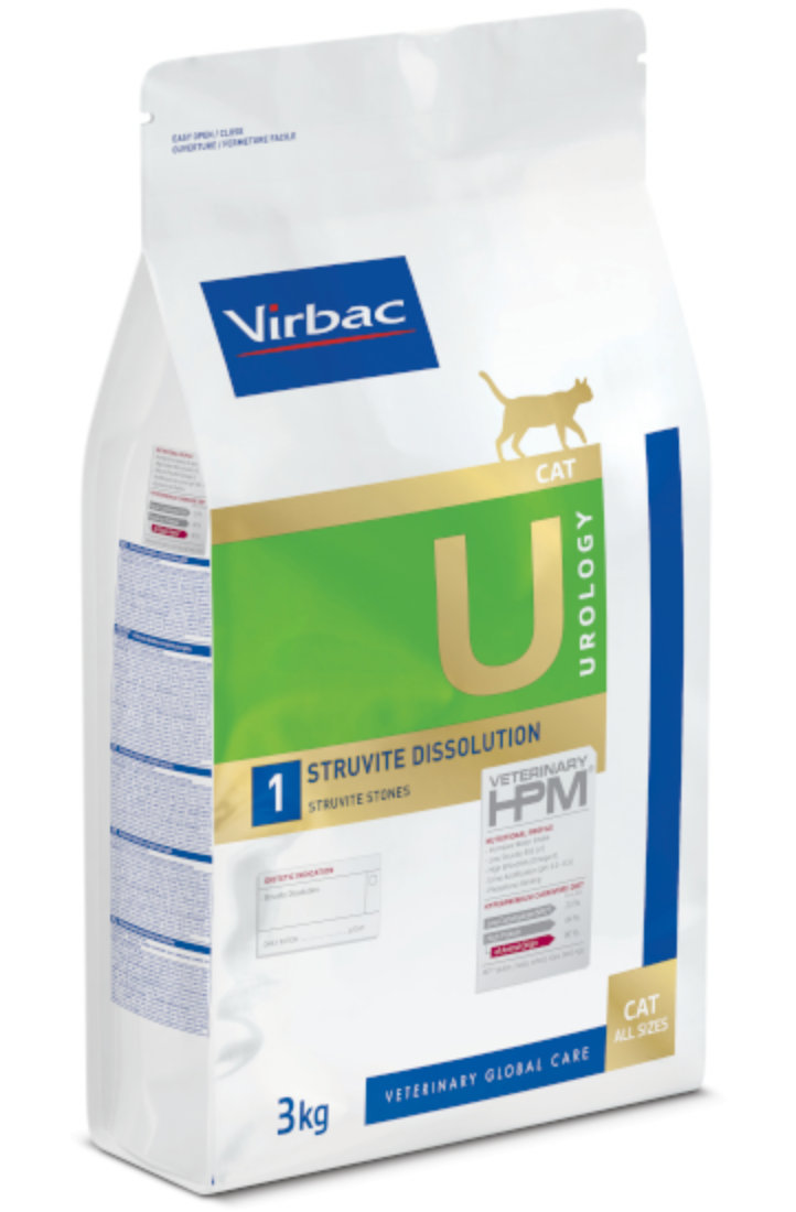 VETERINARY HPM CAT UROLOGY STRUVITE DISSOLUTION - SALUD URINARIA 3 KG.