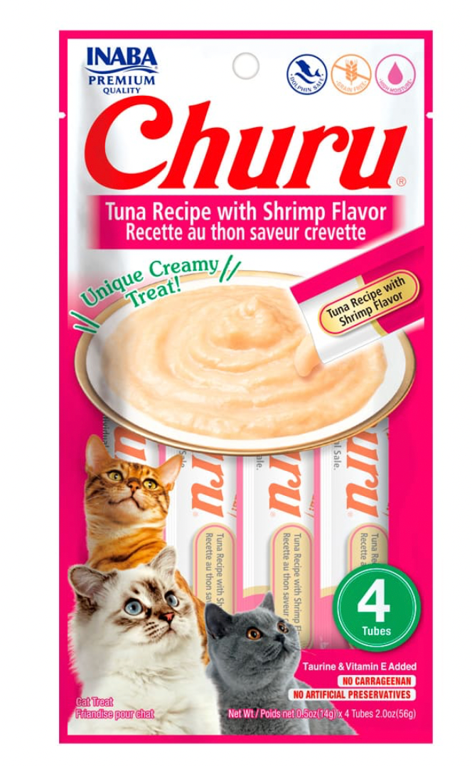 CHURU - Churu de atún con camarones PACK 3 BOLSAS