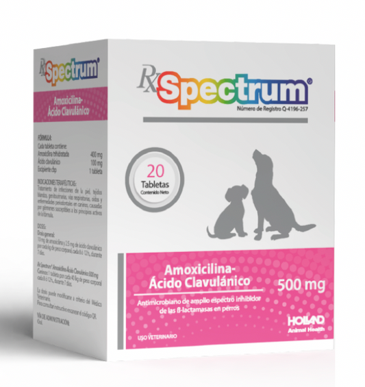 RX SPECTRUM® AMOXICILINA ÁCIDO-CLAVULÁNICO 500 MG