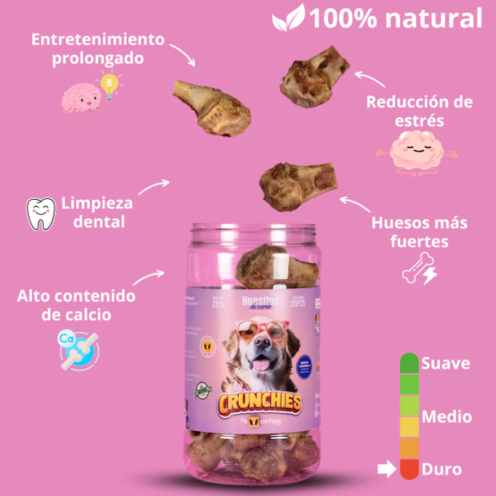 Bote de Huesitos de Cerdo 20 Pzas. - CRUNCHIES