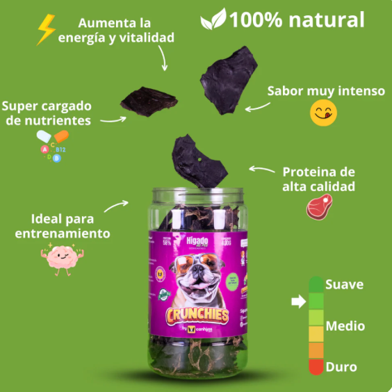 Bote con Higado de Res 400 G. - CRUNCHIES