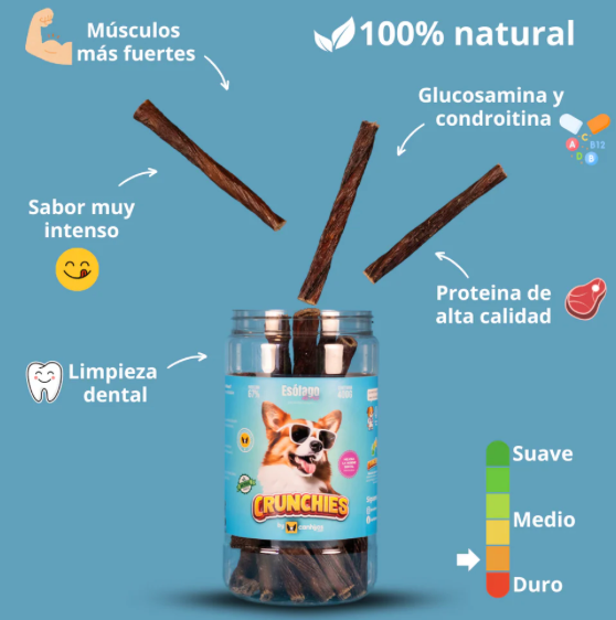 Bote con esofago de Res, 400G - CRUNCHIES