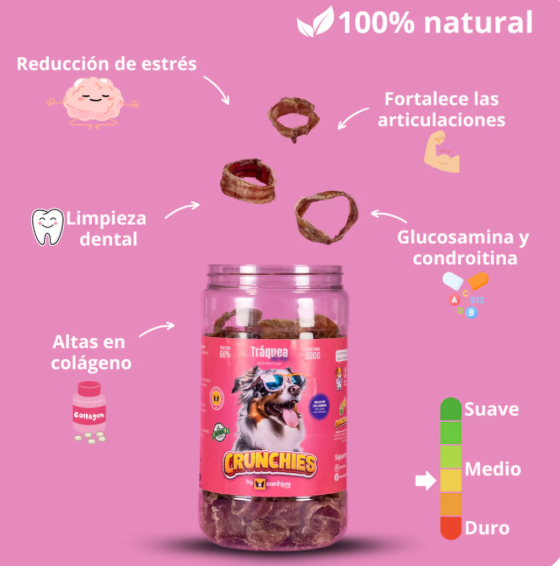 Bote con Traquea de Res 300G - CRUNCHIES