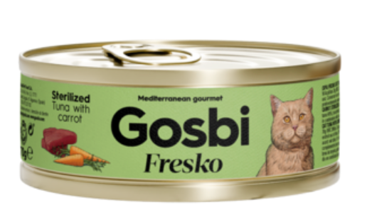 FRESKO  Cat tuna with carrot sterilized 6 Pzas - Gosbi