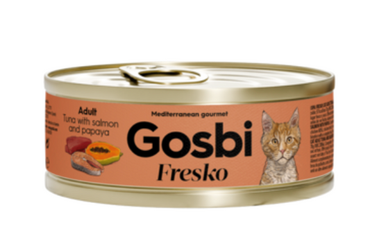 FRESKO  Cat adult tuna and salmon with papaya 6 Peas. - Gosbi