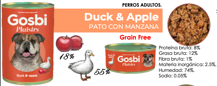 PLAISIRS Duck & Apple Pay. 6 Pzas - GOSBI