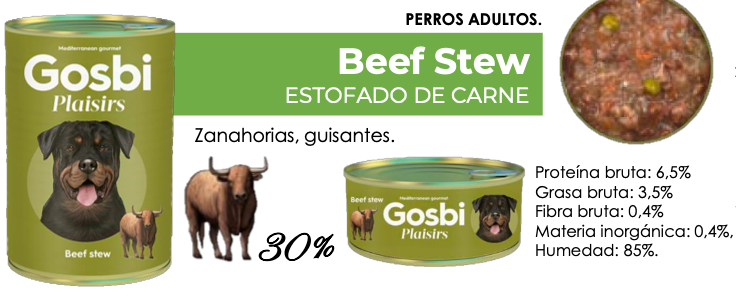 PLAISIRS Beef stew Paq. 6. Pzas. - GOSBI
