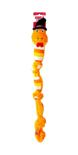 Juguete Perro Halloween Resistente con Cuerda Interna Knots Snake Talla M/L - KONG