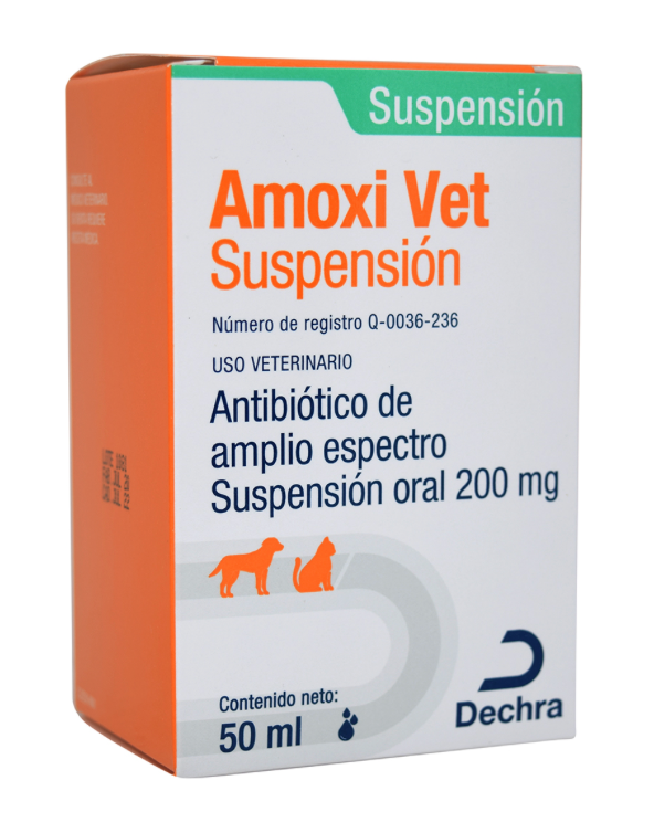 Amoxi Vet Suspensión 200 mg 50 ml - DECHRA