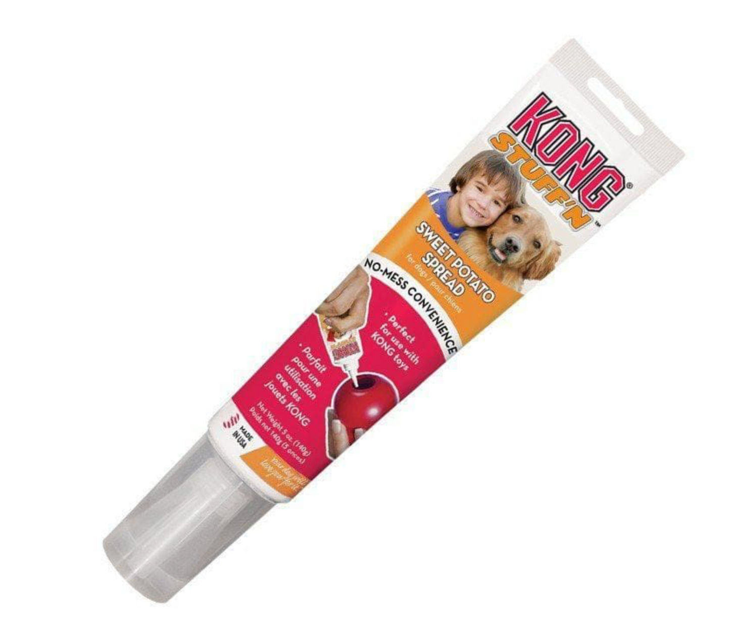 Haga clic o desplácese para acercar Premio para Perro en Crema Sabor Patata Dulce de Kong - Stuff´n Sweet Potato Spread | KONG M