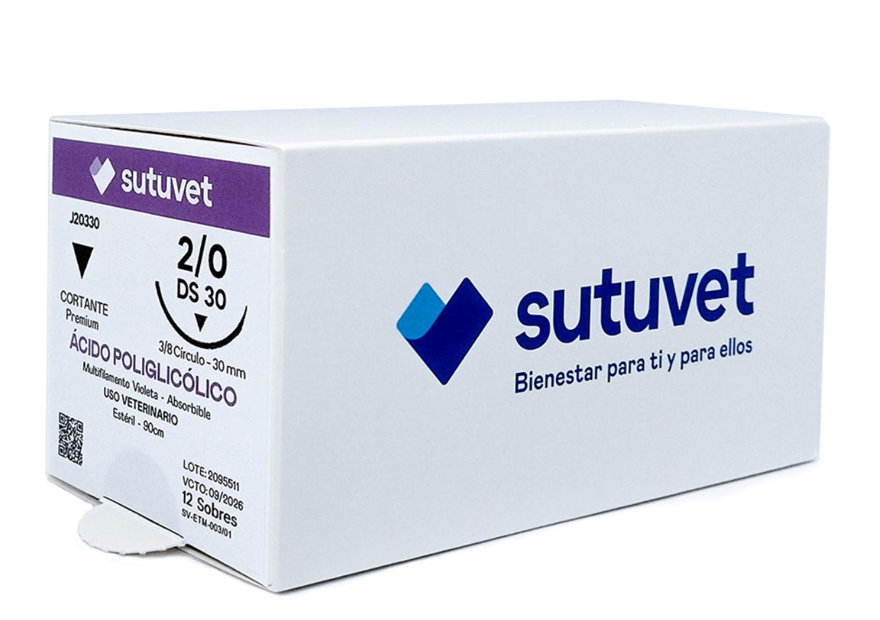 Sutura Quirúrgica Absorbible Ácido poliglicólico | SUTUVET ***
