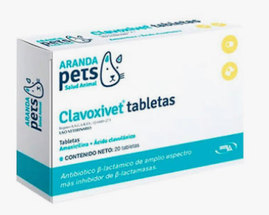 Clavoxivet 20 Tabletas (Amoxicilina - Ácido Clavulanico) - ARANDA PETS *