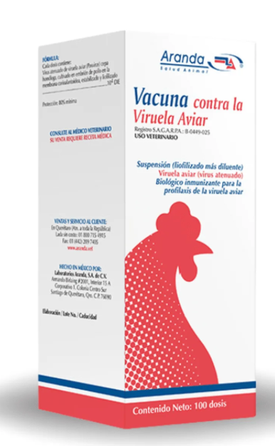 Vacuna contra la Viruela Aviar - Aranda *