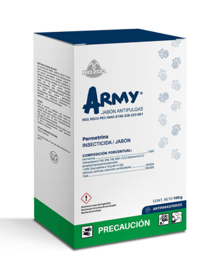 ARMY® JABÓN ANTIPULGAS - Bio Zoo*