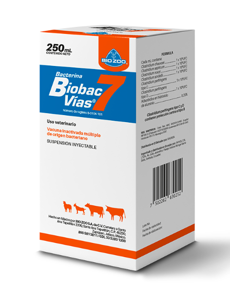 Bacterina Biobac 7 Vias - Bio Zoo *