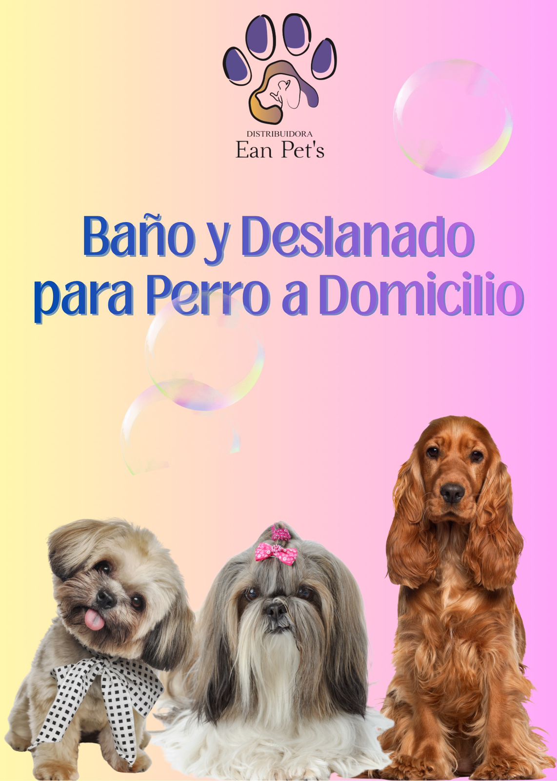 Baño y Deslanado para Perro a Domicilio en CDMX & Estado de México