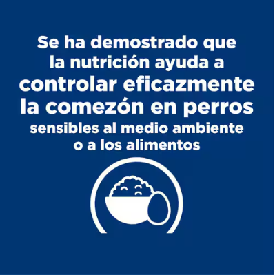 Hill's Prescription Diet Derm Complete Alimento Seco Receta de Arroz y Huevo para Perros