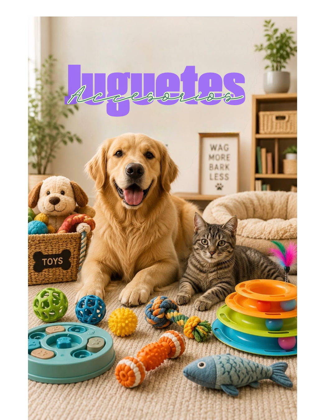 Accesorios, Juguetes y Premios.