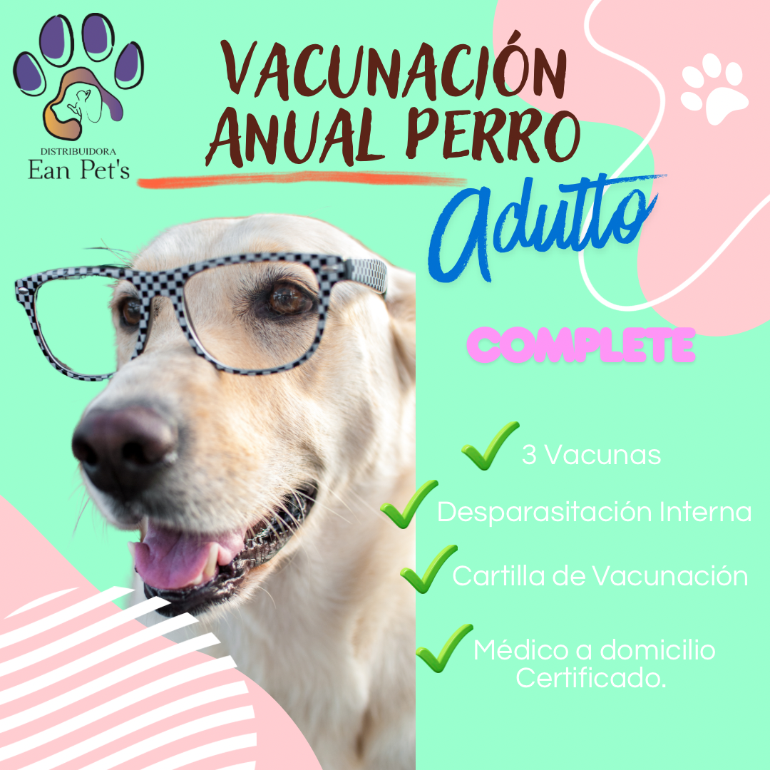 Vacunación Anual Para Perro +Rabia + Complete