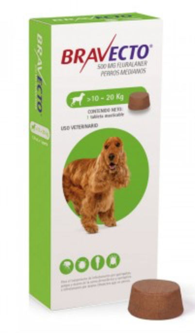 Bravecto M 500 mg ( 10 - 20 kg ) - MSD