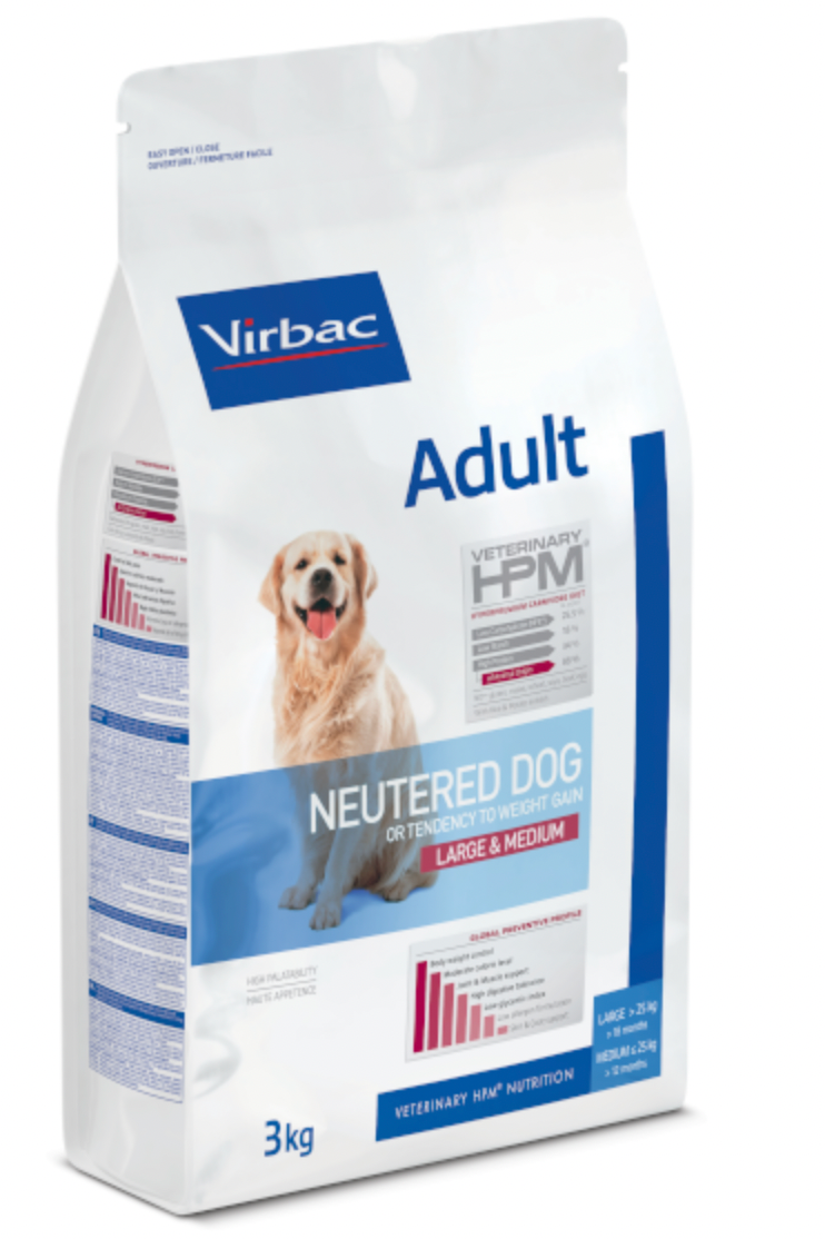 VETERINARY HPM ADULT NEUTERED DOG LARGE & MEDIUM 12 KG