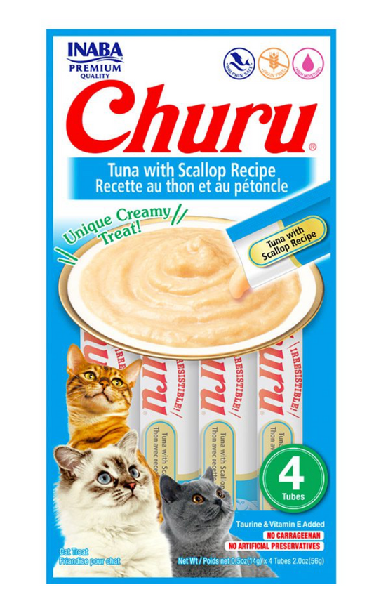 CHURU - Churu Receta de Atún con Vieiras PACK 3 BOLSAS