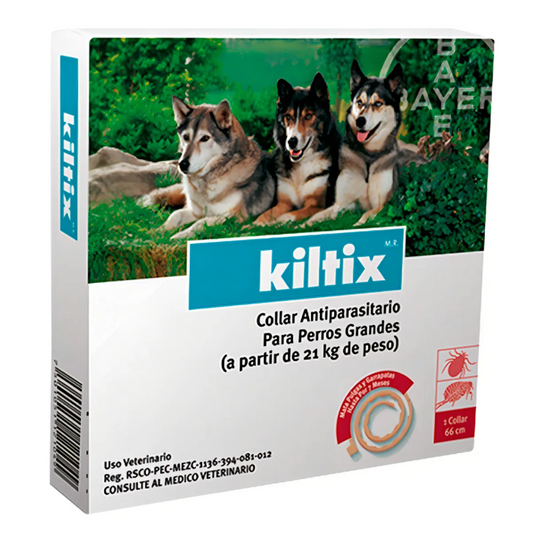 Collar Kiltix Antipulgas Y Garrapatas Para Perro Grande / Chico - ELANCO