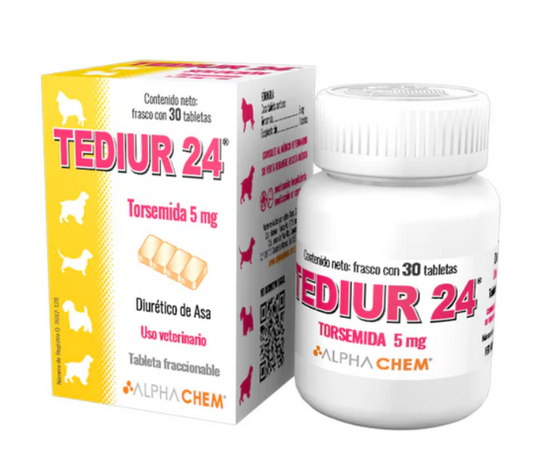 TEDIUR 24 5 MG 30 TABLETAS ( DIURÉTICO - TORSEMIDA )