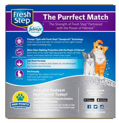 Fresh Step Multi-Cat Arena de Arcilla Aglutinante con Esencia para Hogares Multi-Gato, 11.3 kg