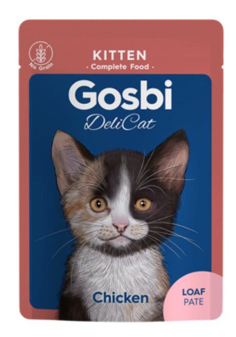 DELICAT  Kitten chicken loaf  Caja C/ 16 Sobres de 70gr. - Gosbi