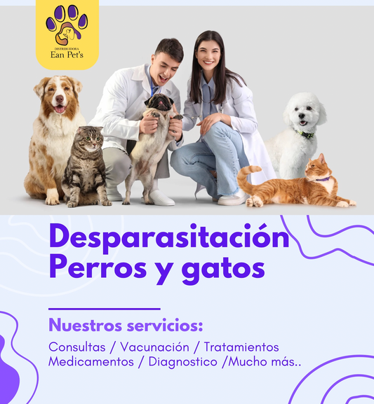 DESPARASITACIÓN PARA PERRO Y GATO - SERVICIO A DOMICILIO