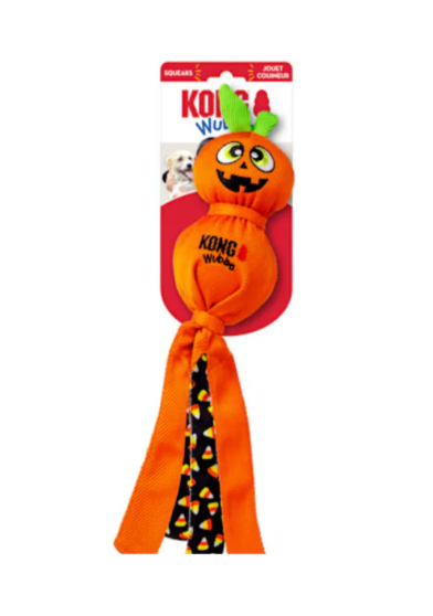 Wubba Pumpkin de Halloween Juguete Resistente para Perros Grandes Talla L - KONG