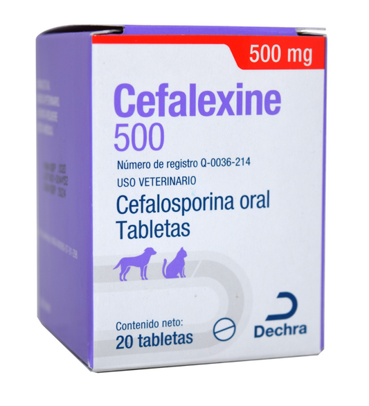 Cefalexine 500 mg 20 tabs - DECHRA