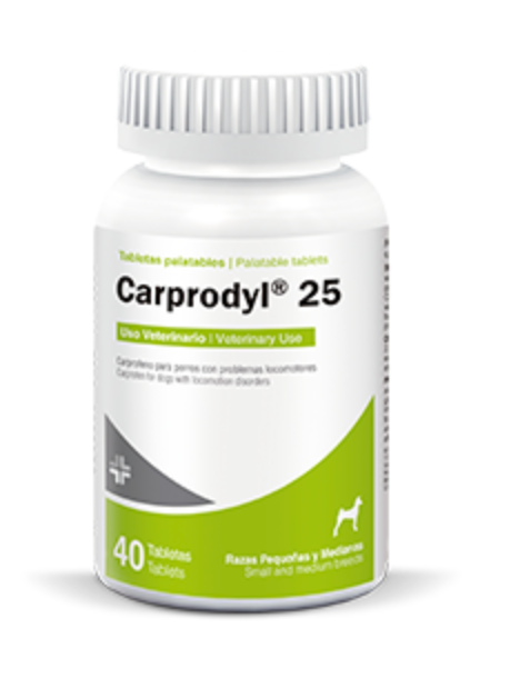 Carprodyl® 25 Frasco 40 Tab. - Petmedica