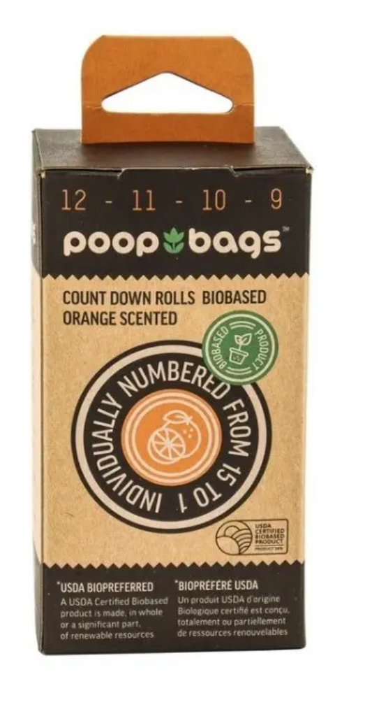 Bolsas Biodegradables con esencia de Naranja para perros | Poop Bags   M