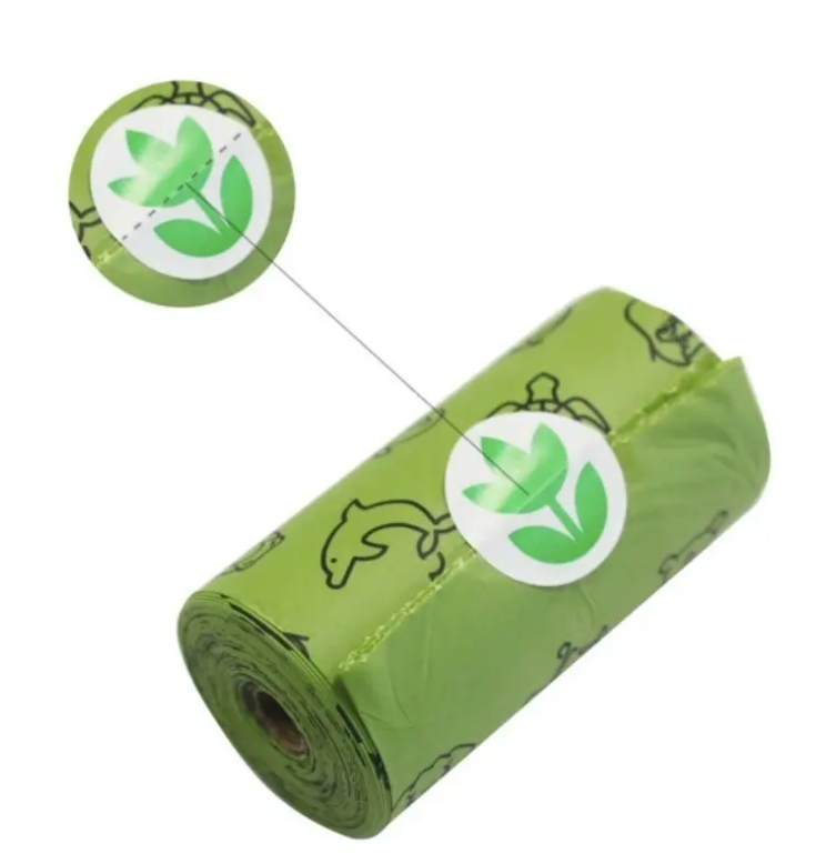 60 Bolsas Compostables p/Popo (4 Rollos con 15 bolsas)| Poop Bags   M