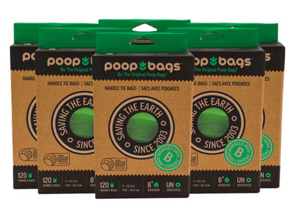 120 Bolsas p/Popo con Asas | Poop Bags   M
