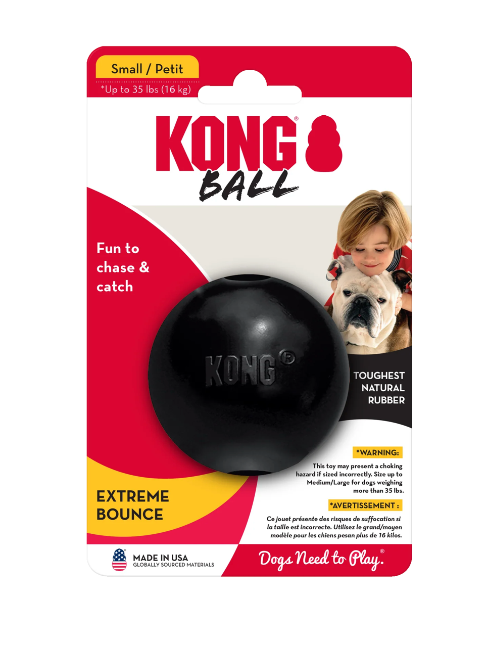 KONG Extreme Ball - Pelota Super Resistente | KONG. M