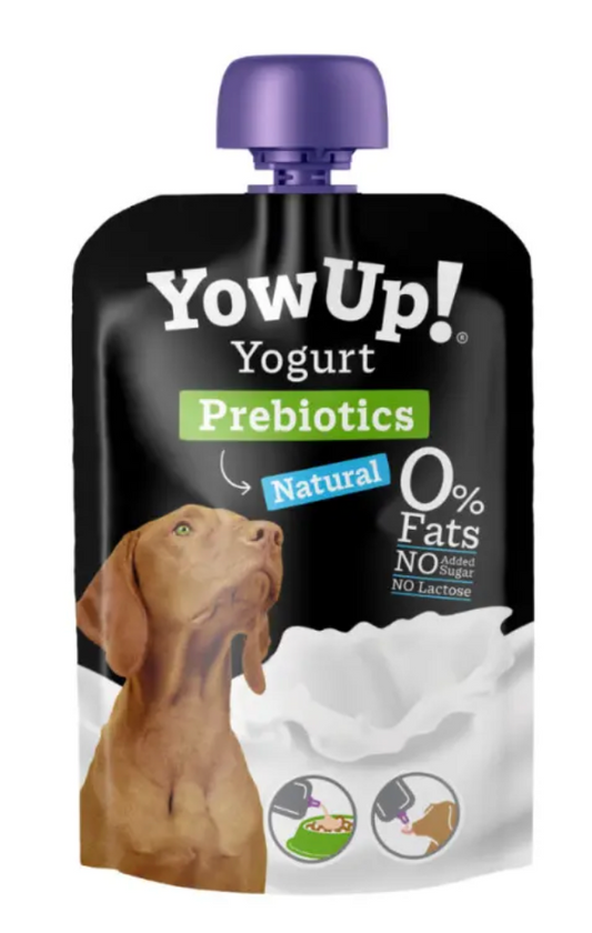 Yogur Funcional Natural con Prebióticos para Perros - Prebióticos Caja con 10 pzas. | YowUp  M