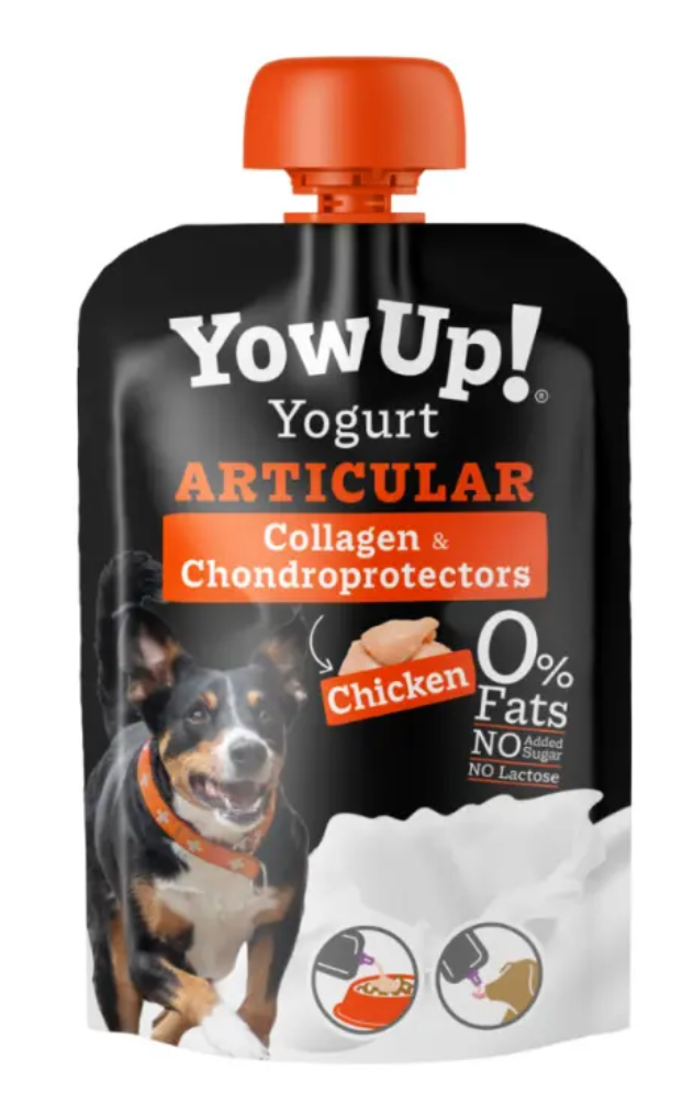 Yogur Funcional para Perros Articulaciones - Pollo Articular Caja con 10 pzas| YowUp M