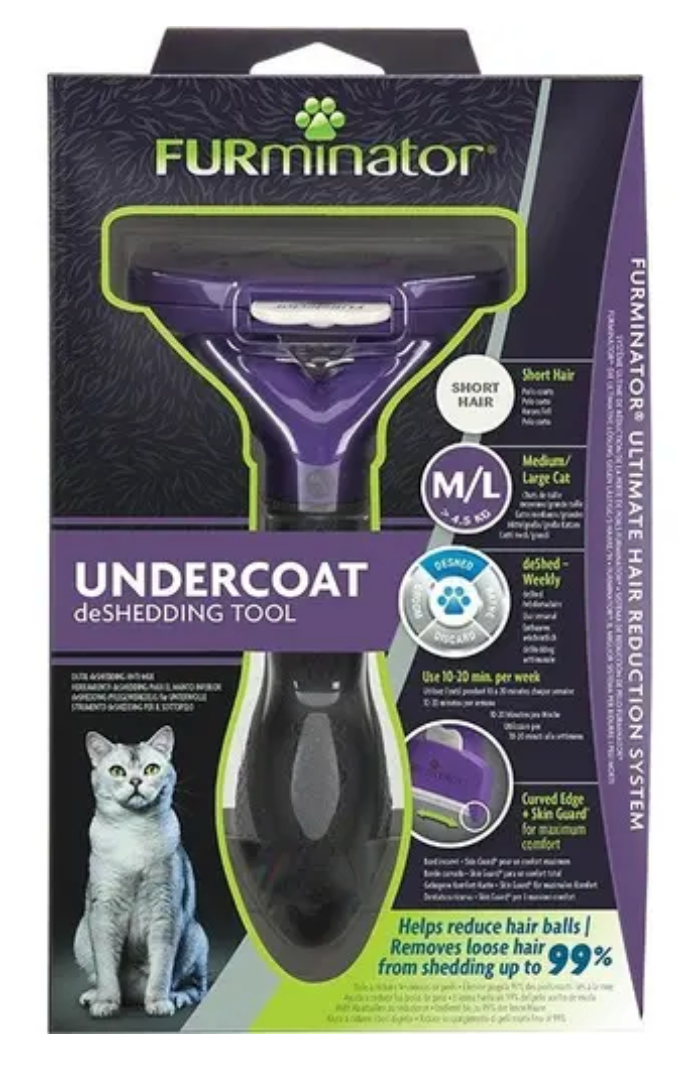 Cepillo Deslanador Furminator para Gato Mediano  | Furminator  M