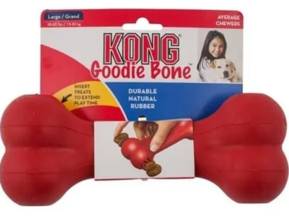 KONG Goodie Bone - Hueso de Caucho para esconder premios | KONG   M