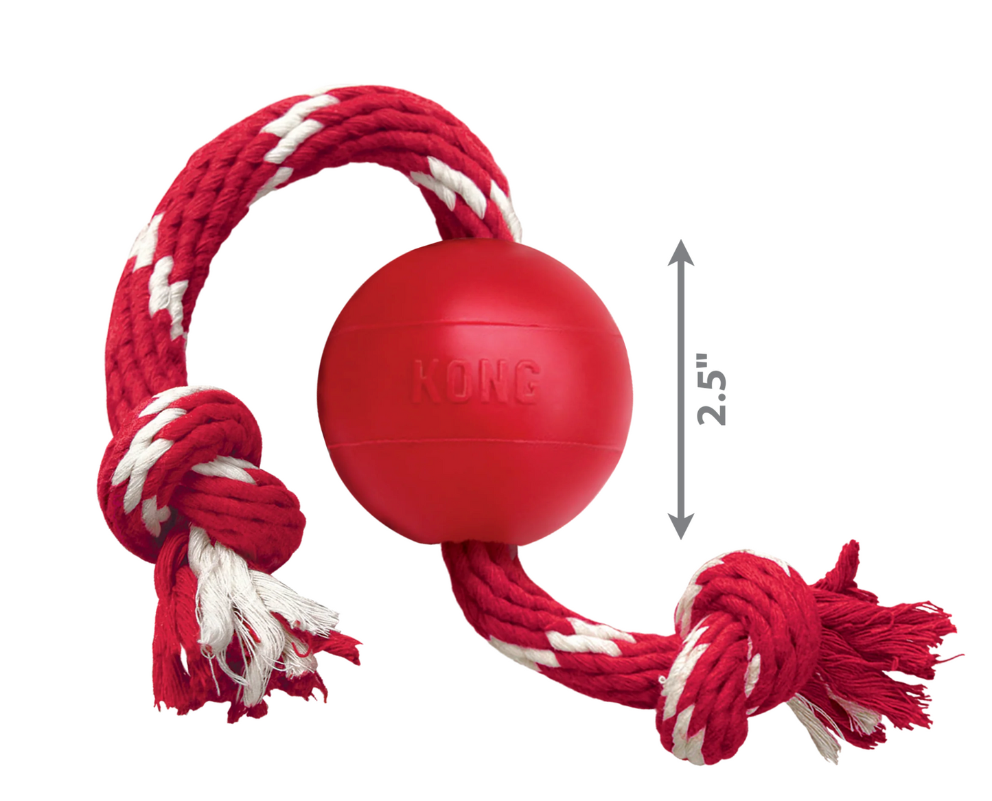 Kong Ball c/Rope - Pelota Kong Clásica con Cuerda | KONG   M
