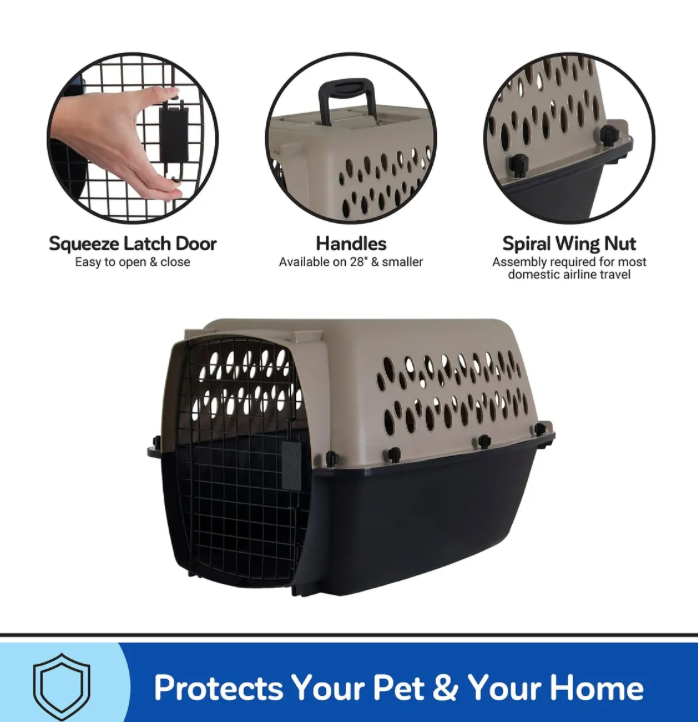 Jaula Portátil para Perros y Gatos Petmate Vari Kennel | PETMATE   M