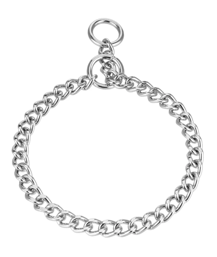 Cadena de Castigo SPRENGER HS para Perro, de Acero Cromado 1.5 mm con Eslabón Planchado | SPRENGER   M