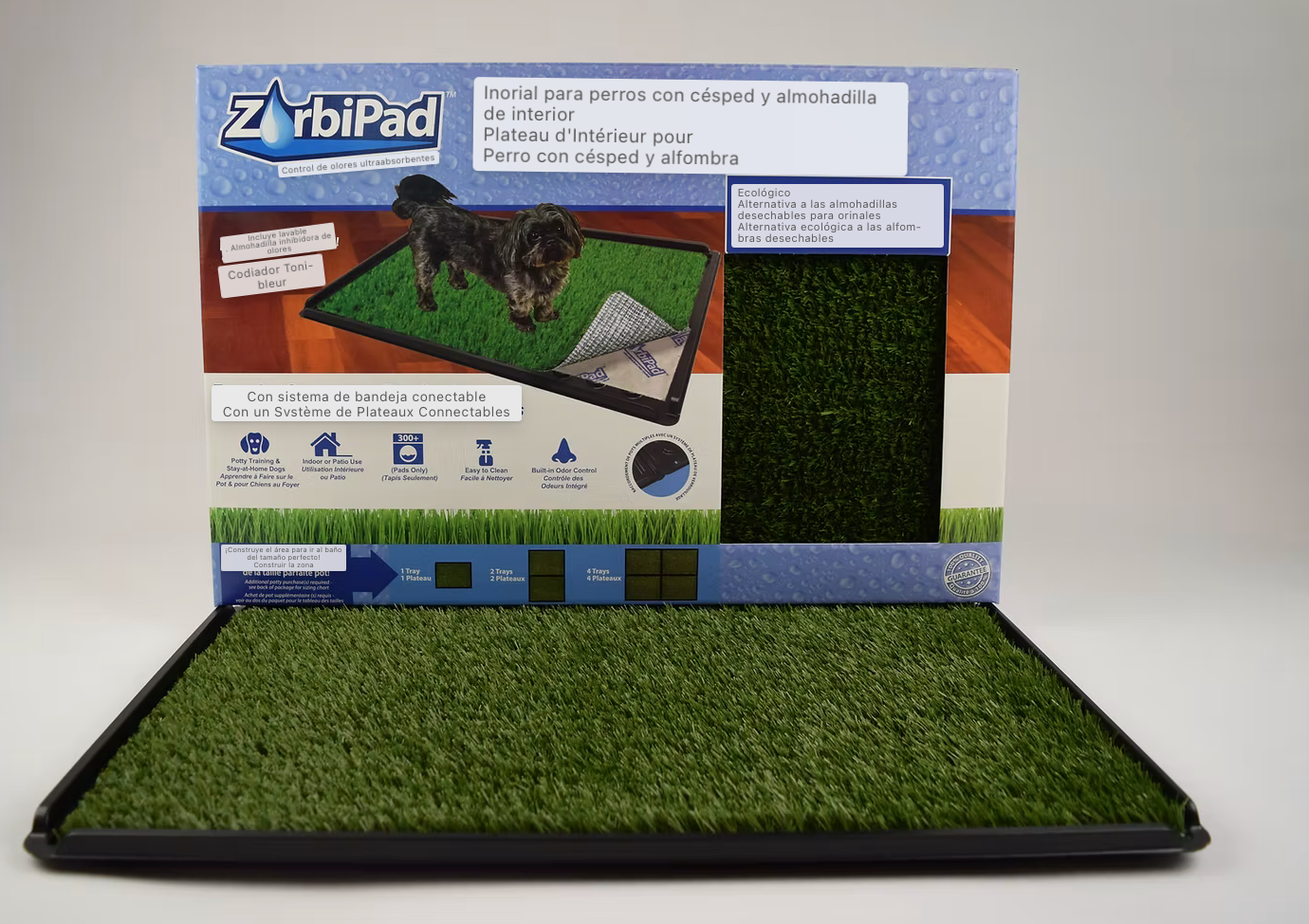 Interior de hierba y almohadilla para perros | ZorbiPad™   M